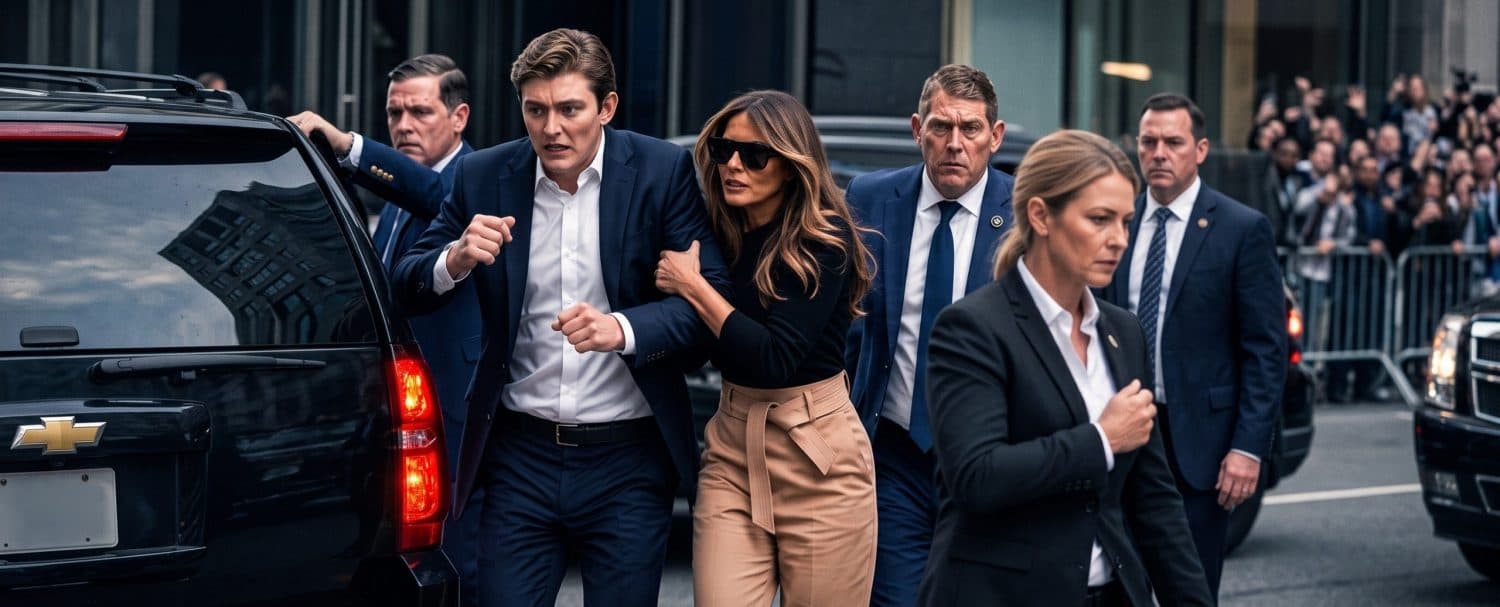 (-)Man Arrested at Trump Golf Club Over Melania Security
