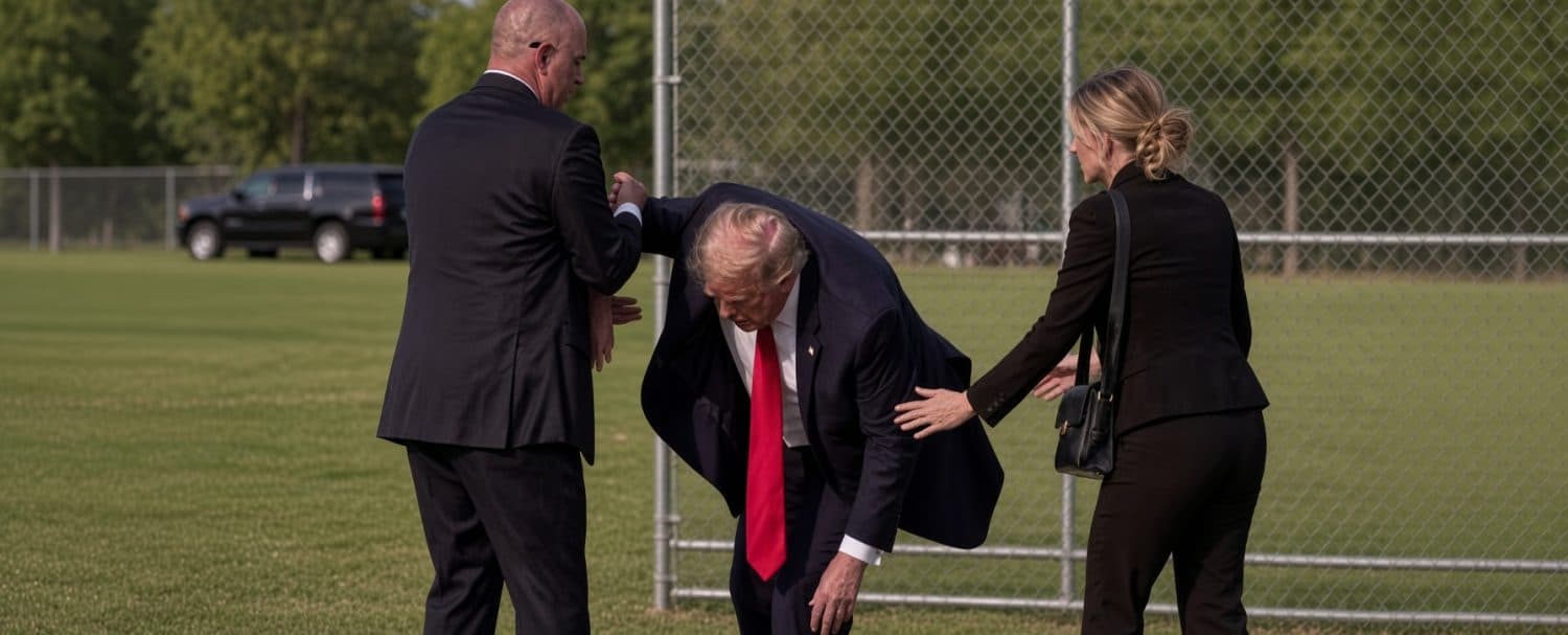 (-)Trump FALLS AGAIN! — White House Doctor Breaks Silence