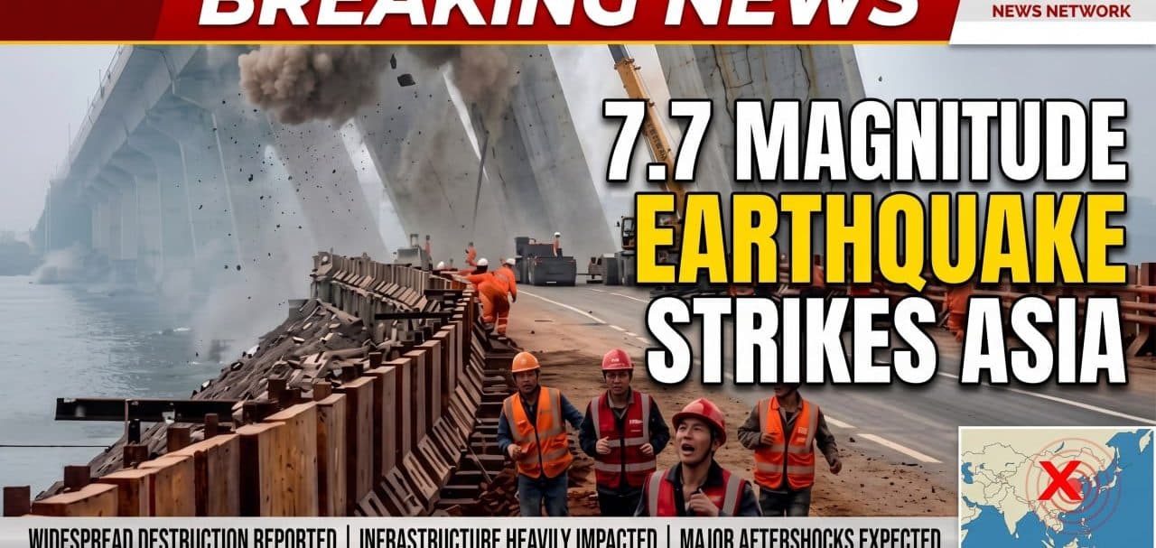 7.7 Magnitude Earthquake Strikes Asia