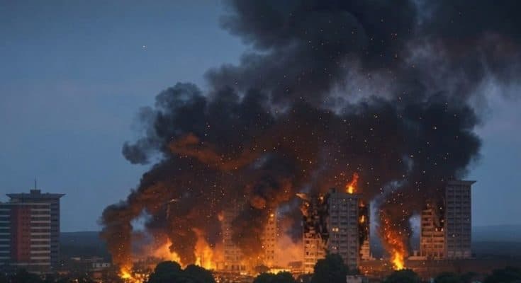 2 hours ago! In 2 minutes, a US international airport was completely destroyed!
