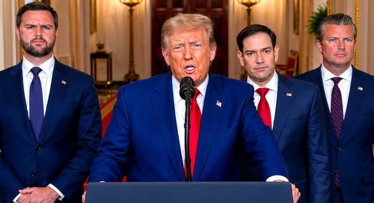 TRUMP ANNOUNCES THAT IRAN HAS